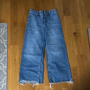 Mango wide leg jeans